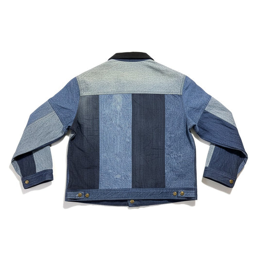 Light and dark denim jacket