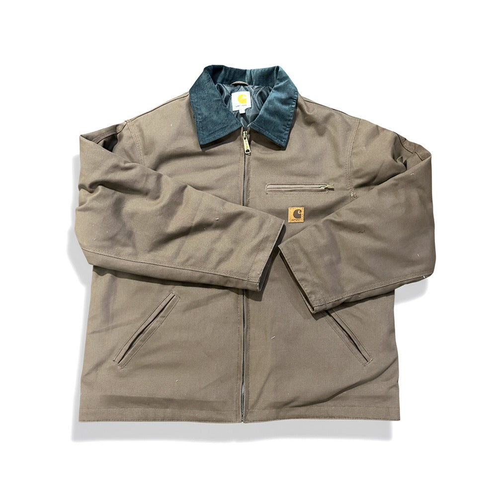 Detroit contrasting-collar cotton jacket