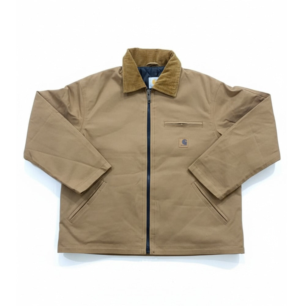 Detroit contrasting-collar cotton jacket